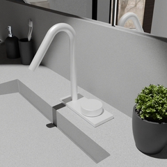 O2 Monomando de Lavabo s/repisa Blanco MARTI 1921