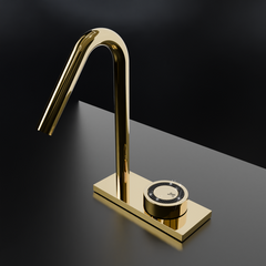 O2 SW Monomando de Lavabo s/repisa Negro MARTI 1921