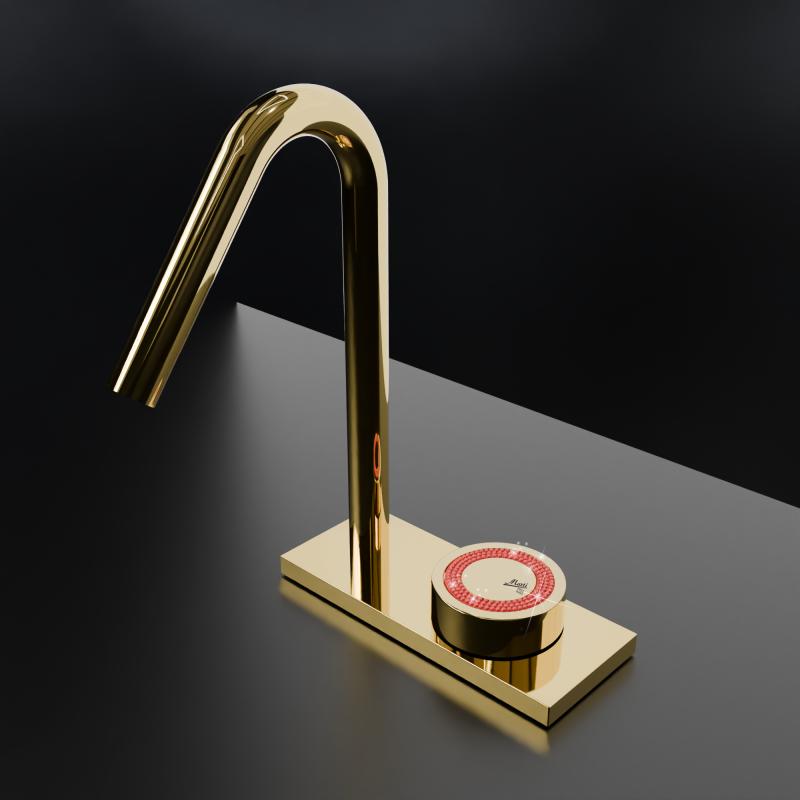 O2 SW Monomando de Lavabo s/repisa RojoVivo RAL3000 MARTI 1921